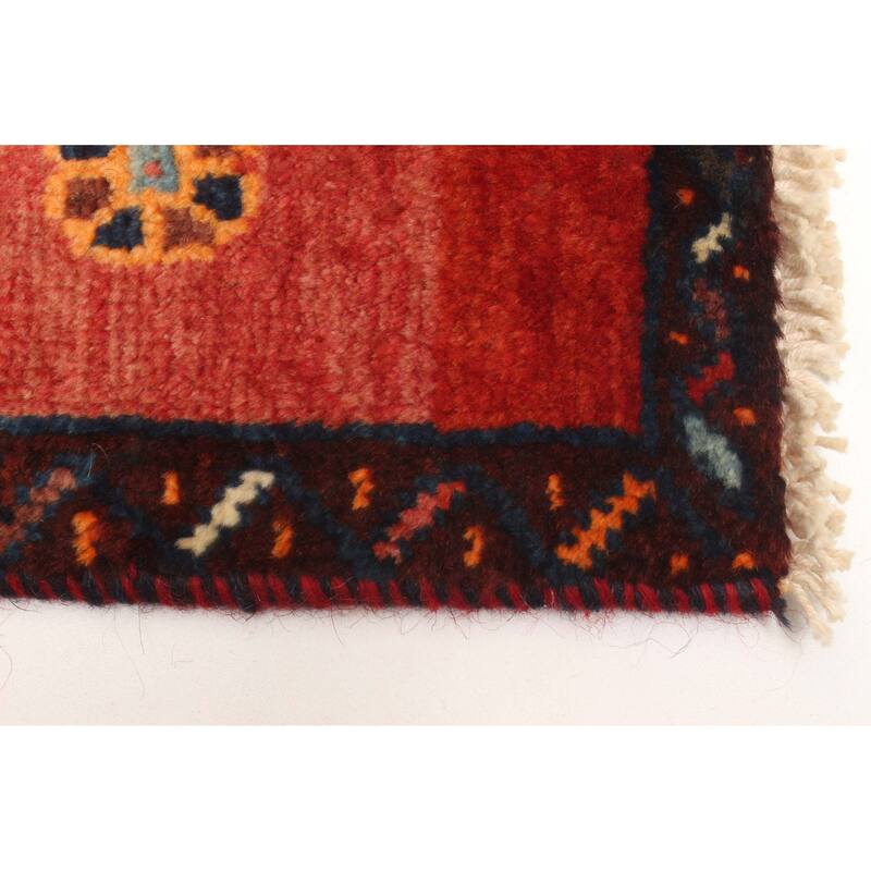 ECARPETGALLERY Hand-knotted Melis Vintage Red Wool Rug - 4'3 x 6'10