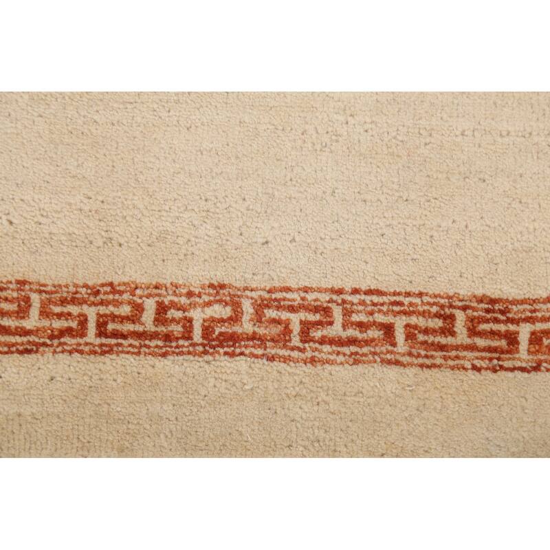 Geometric Bordered Gabbeh Kashkoli Oriental Area Rug Wool Hand-knotted - 3'0" x 5'5"