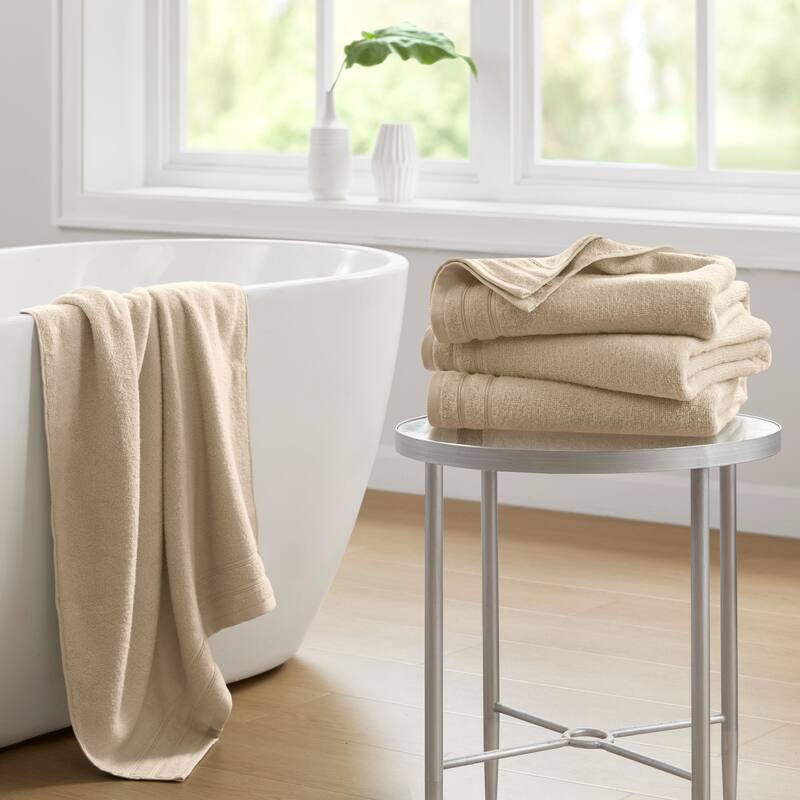 Chelsea Square 400GSM Essential Bundle Quick Dry 100% Cotton 12pc Towel Set - 6-Piece - Beige