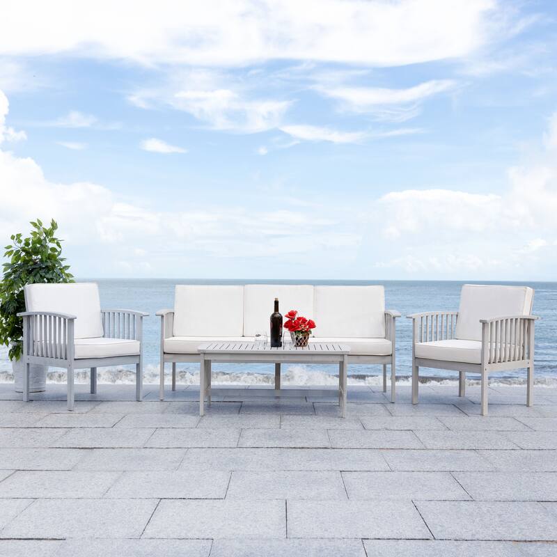 SAFAVIEH Outdoor Galilea 5-Piece Living Set - 27W x 33D x 69H