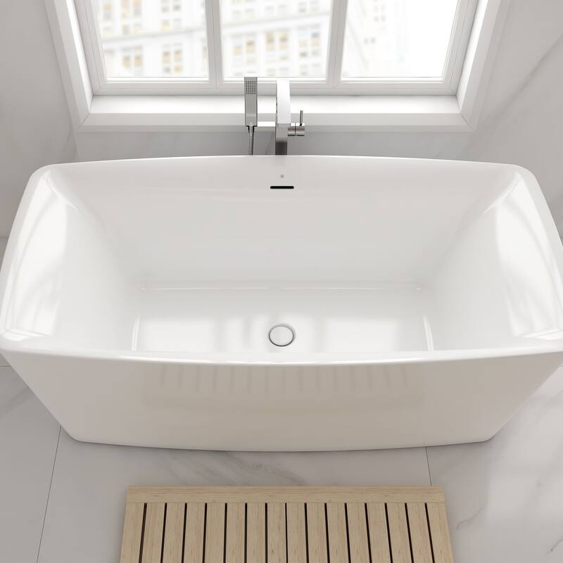 DXV D12045014 Equility 67" Free Standing Acrylic 66 Gallon Soaking Tub