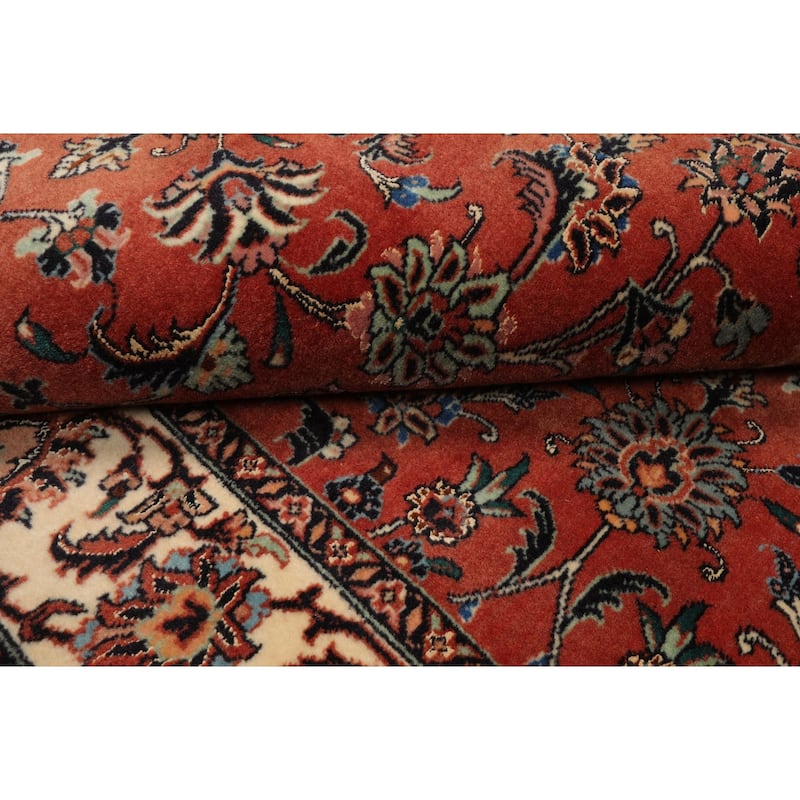 3'5''x6'3'' Hand Knotted Wool Burnt Orange 300 KPSI Plush Pile Rug - 3' 5'' x 6' 3''