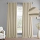 preview thumbnail 1 of 11, Exclusive Fabrics Simply Velvet Room Darkening Curtains 2 Panels Set - Velvet Window Curtains for Living Room & Bedroom 50 X 108 - Light Ivory