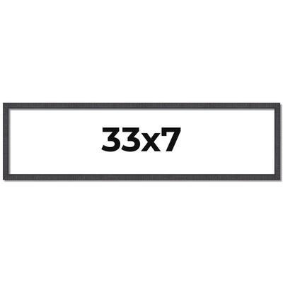 33x7 Frame Brown Picture Frame - Complete Modern Photo Frame Includes