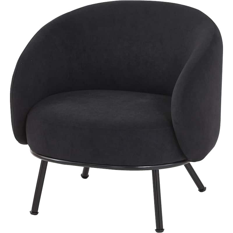 US Pride Furniture Luxury and Elegance Modern Channel Chair with Velvet Fabric Material Dense Foam and Heavy Webbing
