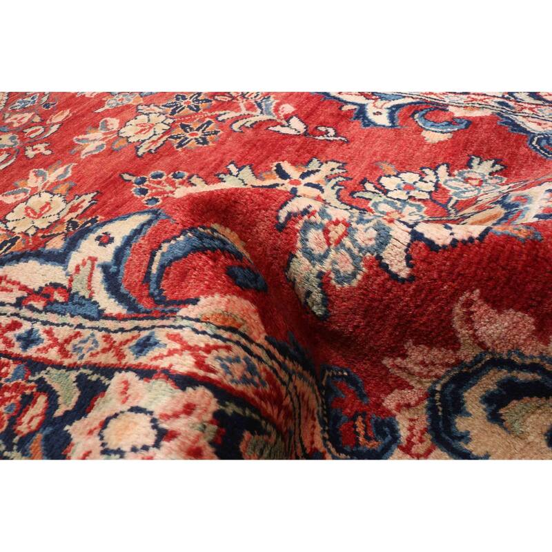 ECARPETGALLERY Hand-knotted Anadol Red Wool Rug - 3'1 x 11'1