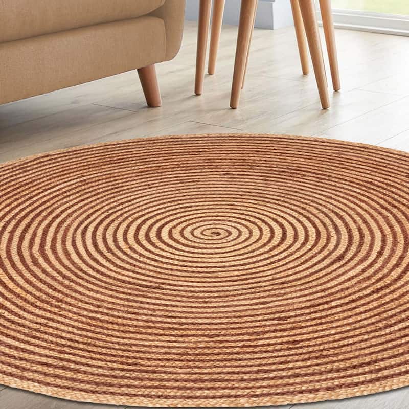 Superior Braided Jute Reversible Indoor Outdoor Area Rug