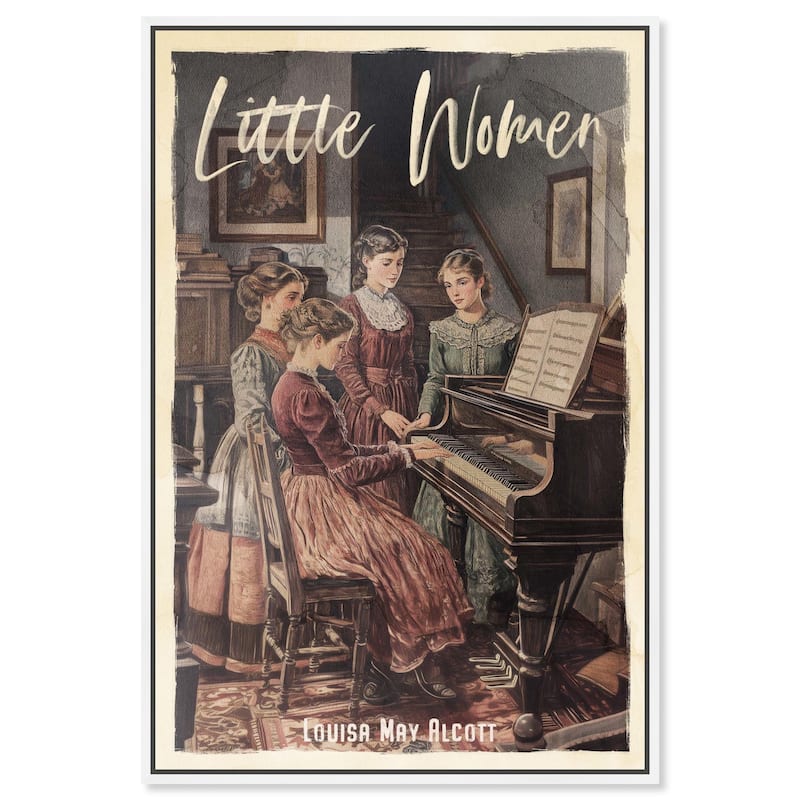 Little Women Canvas by Art Remedy - White - 36" x 54"