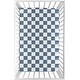 preview thumbnail 1 of 4, Sweet Jojo Designs Blue Gingham Checkered Plaid Boy Fitted Mini Portable Crib Sheet - Vintage, Classic, Checkerboard, Geometric