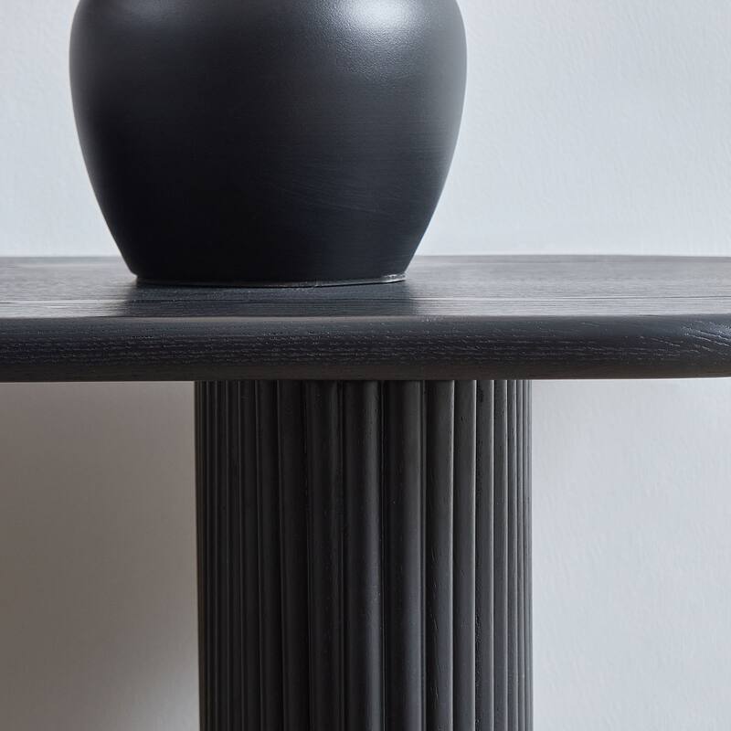 59.1" Modern Narrow Entryway Console Table with Unique Stainless Steel Legs