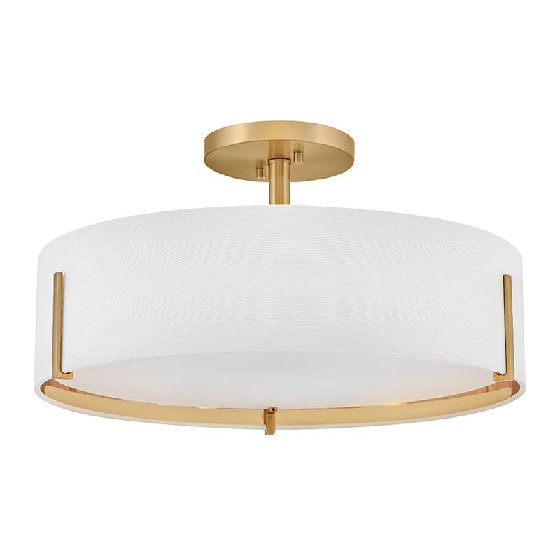 Hinkley Lighting 47573 Halle 4 Light 20" Wide Semi-Flush Drum Ceiling