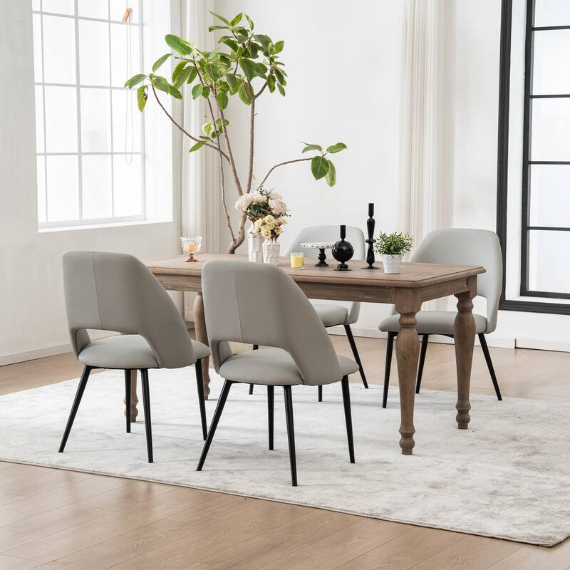 Modern Dining Chairs Set of 2 Armless Chairs 22.83"Wx22.05"Dx34.65" H