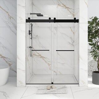 60"/72" Double Sliding Frameless Shower Door