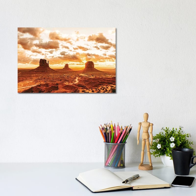 iCanvas "Southwestern Monument Valley Utah" by Nature Magick Canvas Print - 8x12x0.75