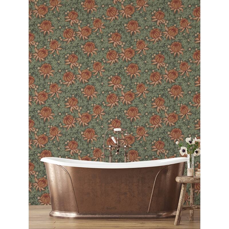 A-Street Prints Arthur Green Thistle Wallpaper
