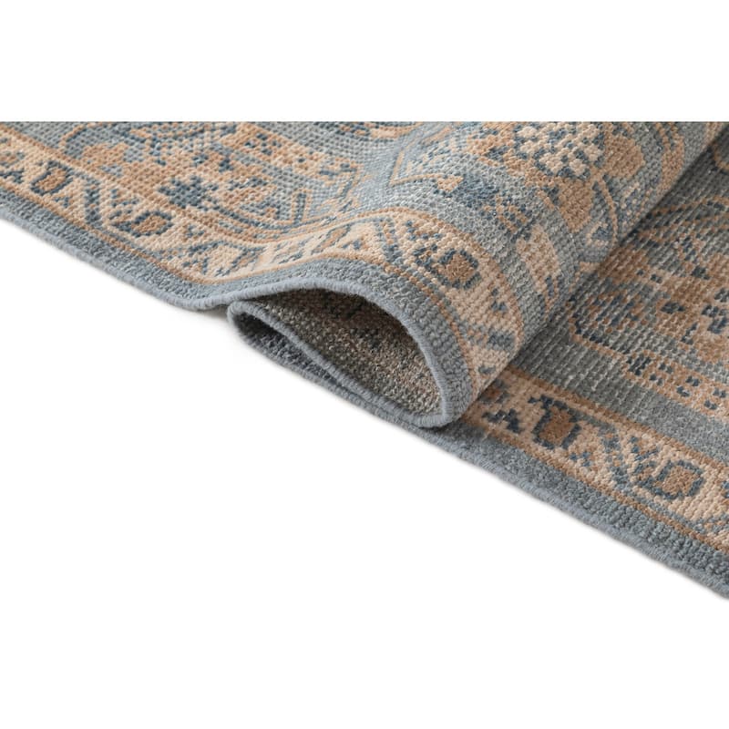 Terra by Obeetee Tuscany Pesely Blue Rug