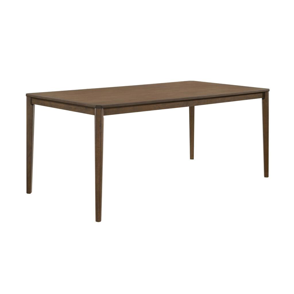 30 Inch Rectangular Dining Table with Clipped Corners, Brown