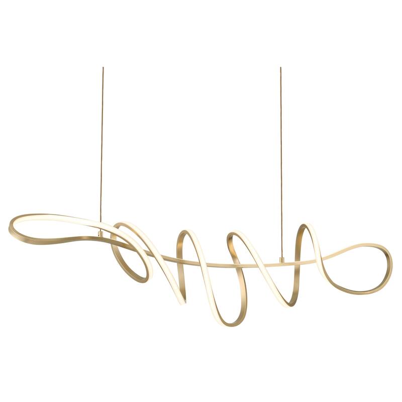 Kovacs P5439-L Astor 44" Wide LED Abstract Chandelier - Soft Gold