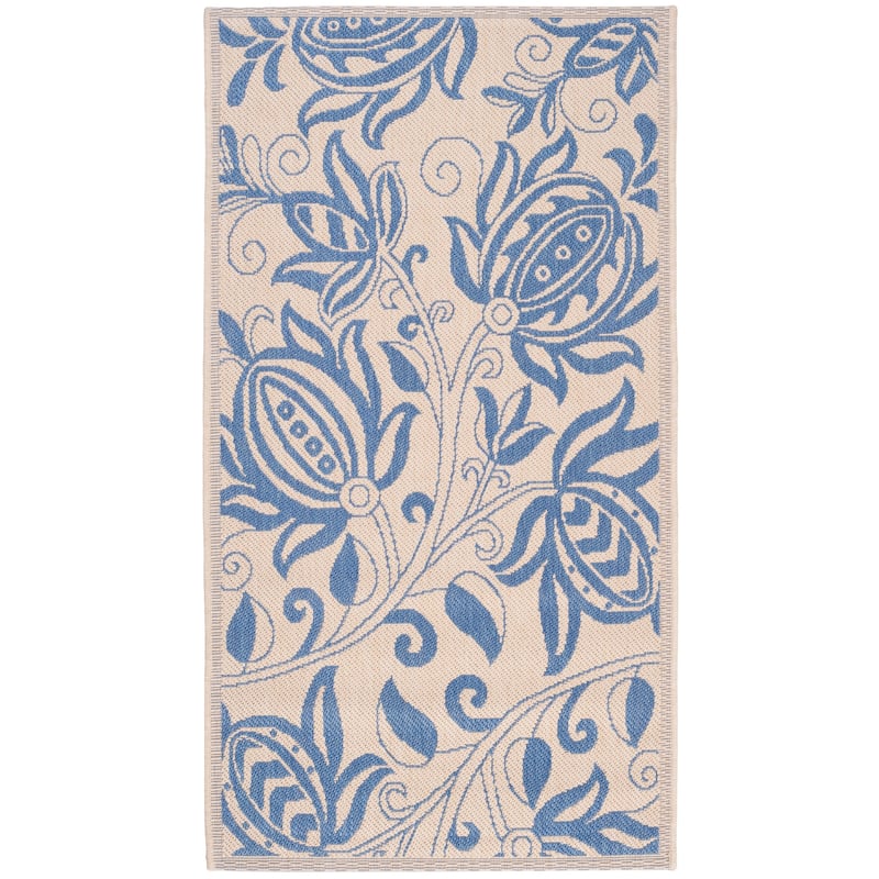 SAFAVIEH Courtyard Leatrice Indoor/ Outdoor Patio Backyard Rug