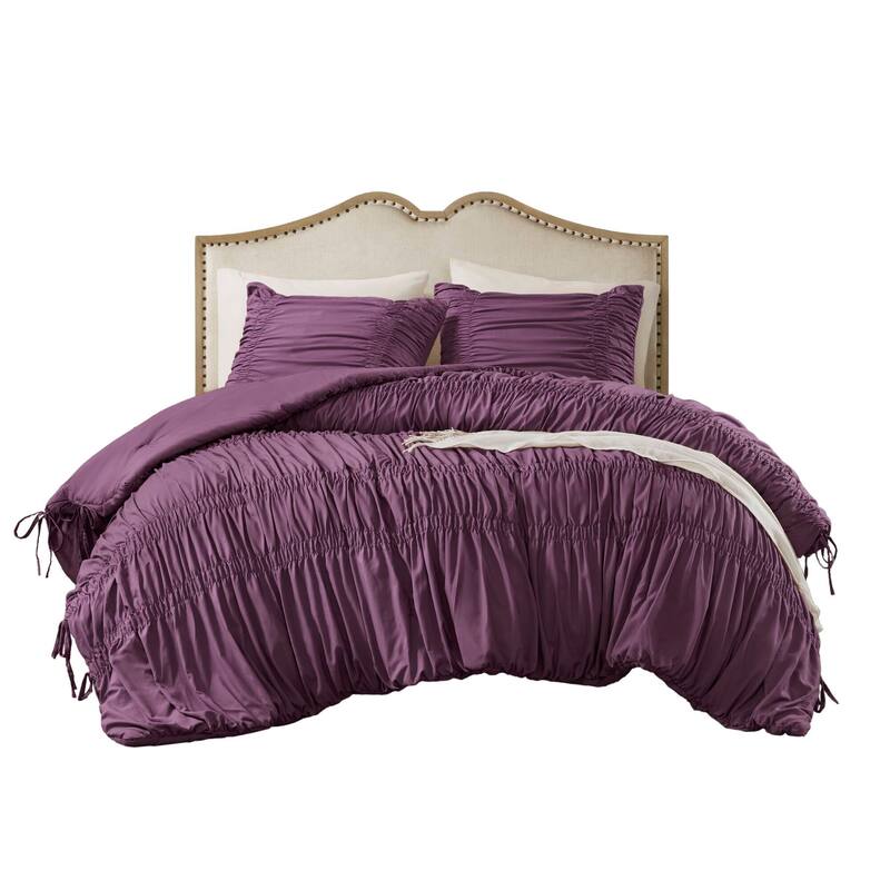 3PCS Queen Minimalist Machine-washable Comforter Set