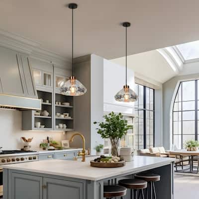 Flyn Modern 1-Light Mercury Glass Kitchen Island Pendant Lights