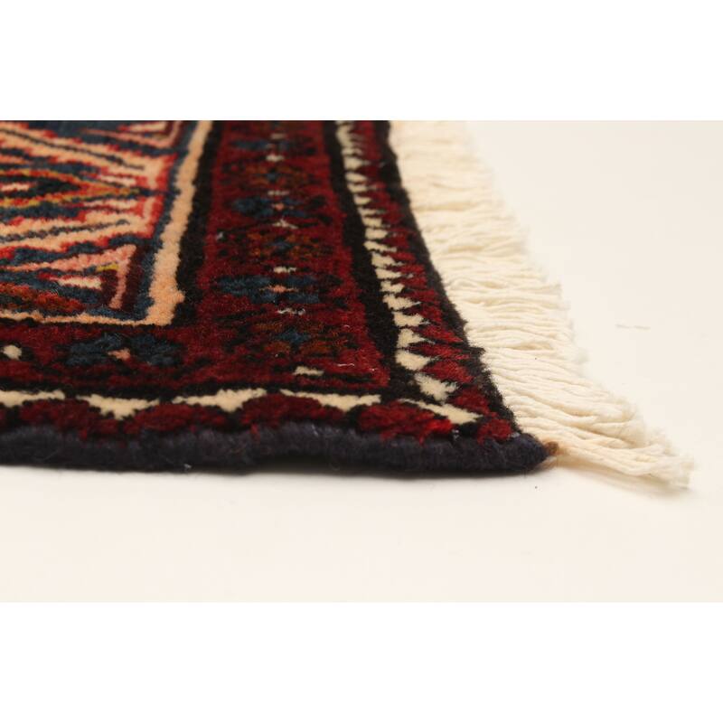 ECARPETGALLERY Hand-knotted Andelz Navy Wool Rug - 3'9 x 10'0