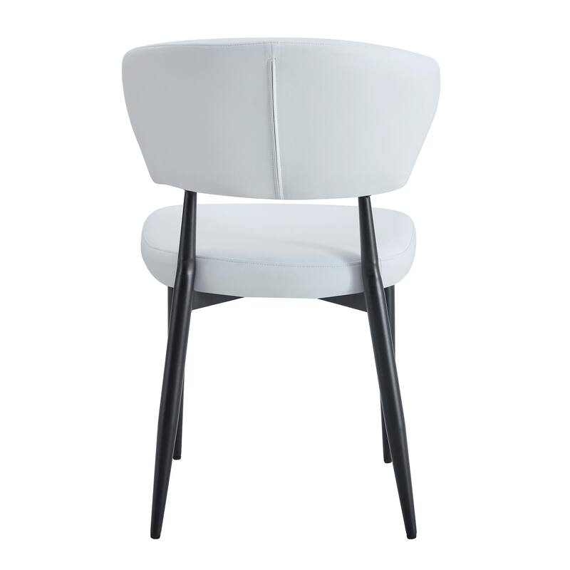 Minimalist Ergonomic Dining Chair, With A Curved Backrest For Comfortable Design,Set of 4