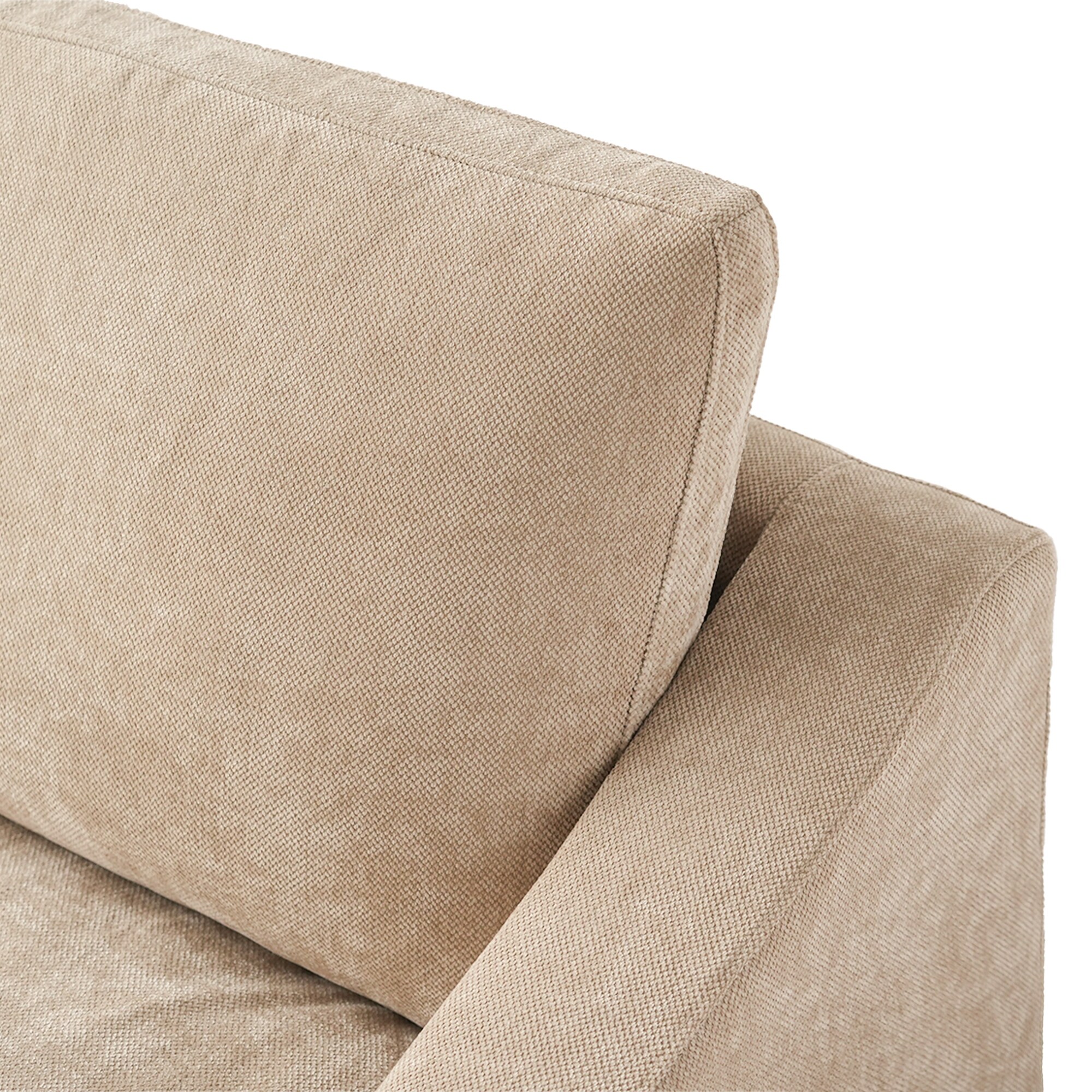 Large Linen Corner Sectional Sofa Couch for Living Room Set