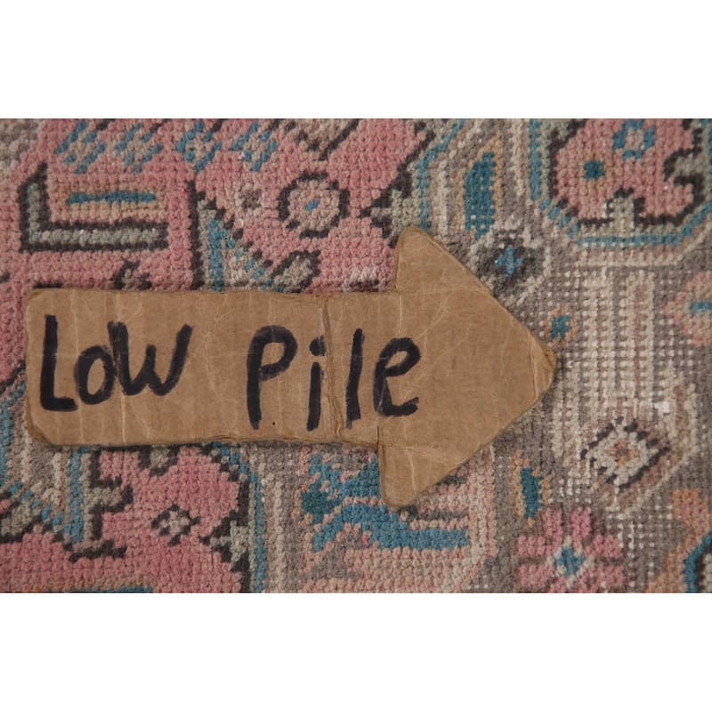 Hand Knotted Oriental 100% Wool Carpet Traditional Medallion Pink Tabriz Area Rug - 10' 10'' X 7' 10''