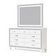 preview thumbnail 10 of 10, Derc Contemporary 2-piece 7-Drawer Dresser and Mirror Set by Furniture of America