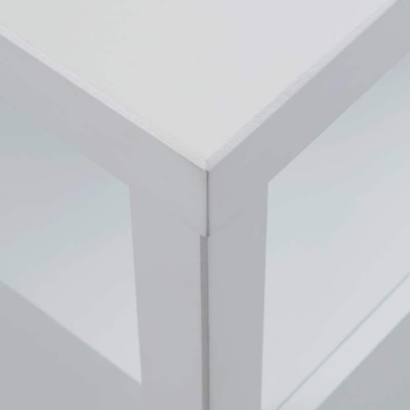 Painted Solid Acacia Wood Storage End Table by East at Main