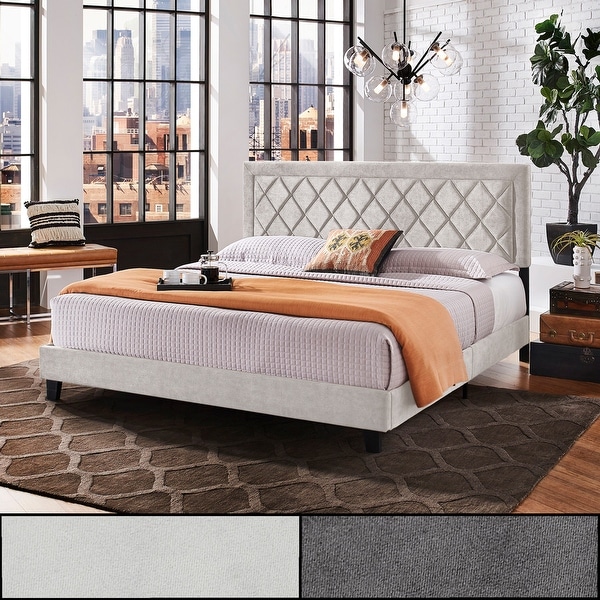 Dartington Velvet Fabric Black Finish Platform Bed by iNSPIRE Q Modern. Opens flyout.