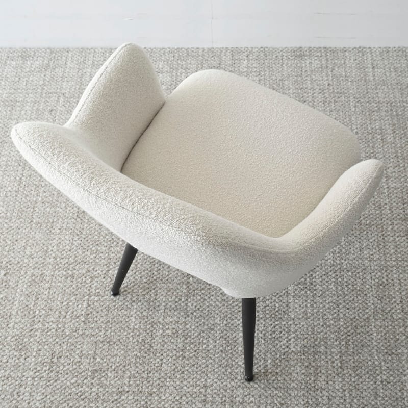 Boucle Upholstered Arm Chair(Set of 2)
