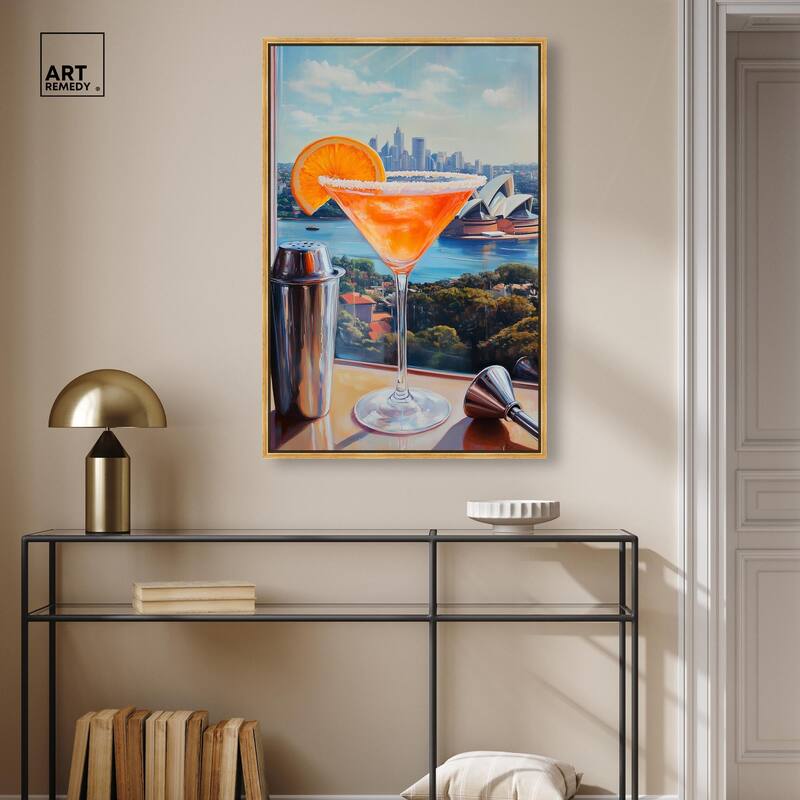 Classy Drink in Australia Canvas by Art Remedy