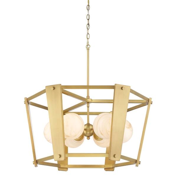 slide 2 of 9, Minka Lavery 3786 Shimmer 6 Light 31" Wide Multi Light Pendant with