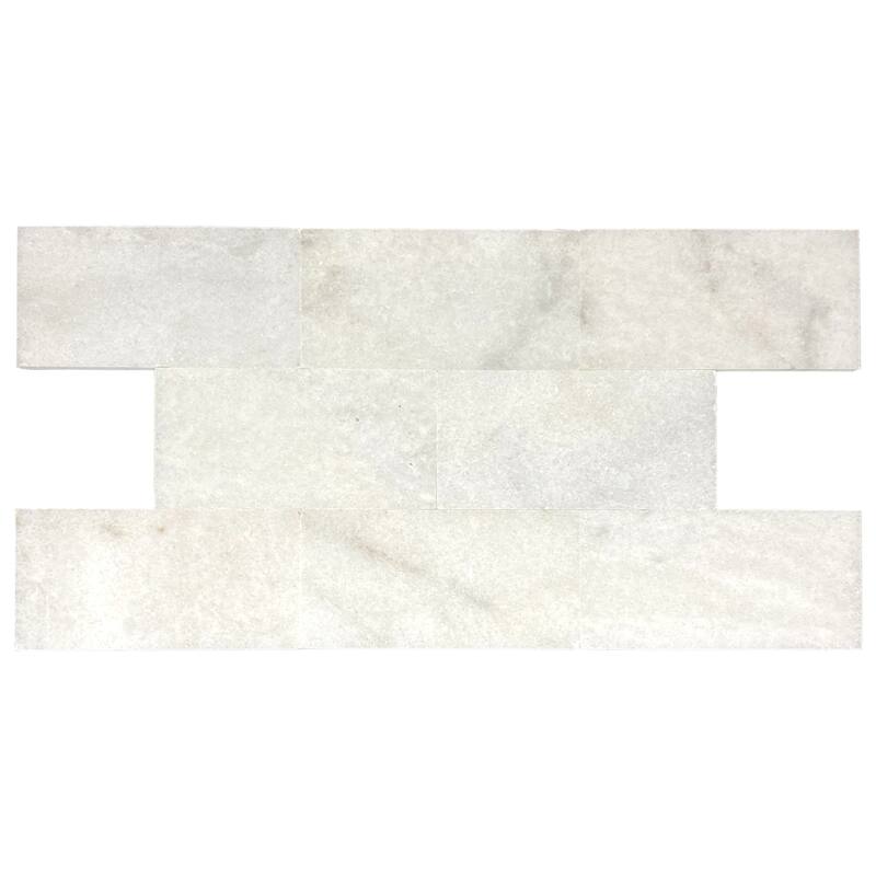 Pale Gray Marble 3" x 6" Polished Tile - 1 Box (5.50 sqft) - White