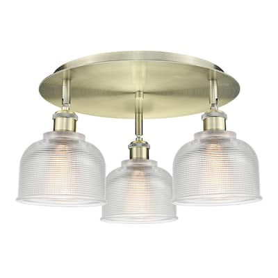 Innovations Lighting Dayton - 3 Light 17" Flush Mount