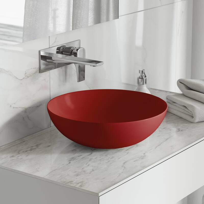 Classe 16" Ceramic Sink - Red