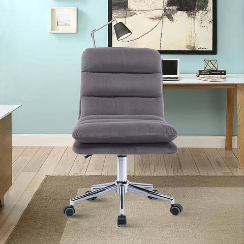 Swivel office Chair for Living Room Modern Leisure adjustable office Chair - W19.29" x D 26.38" x31.89~35.63"H