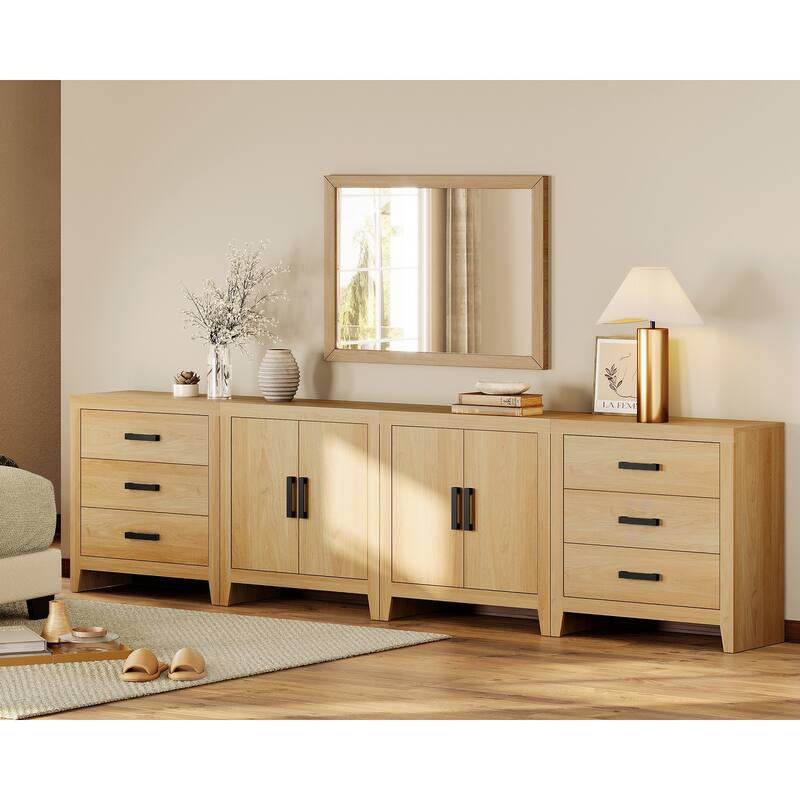 WAMPAT Buffet Cabinet with Drawers & Doors