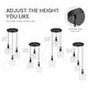 preview thumbnail 7 of 18, Modern 3-Light Kitchen Island Chandelier