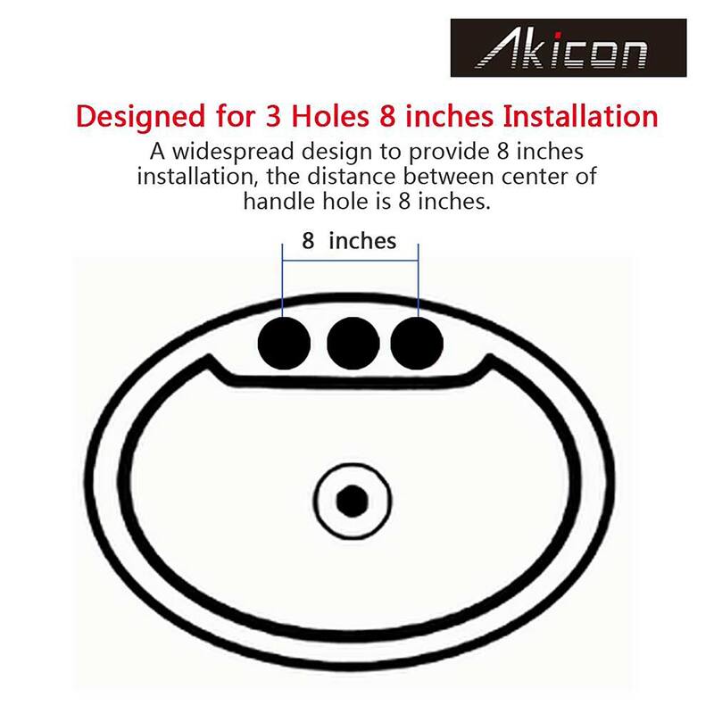 Widespread Two-handle Copper Bathroom Faucet