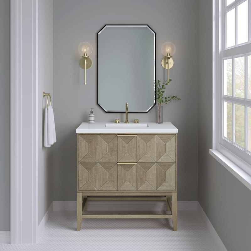 James Martin Vanities D100-V36-3WZ Emmeline 36" Free Standing Single