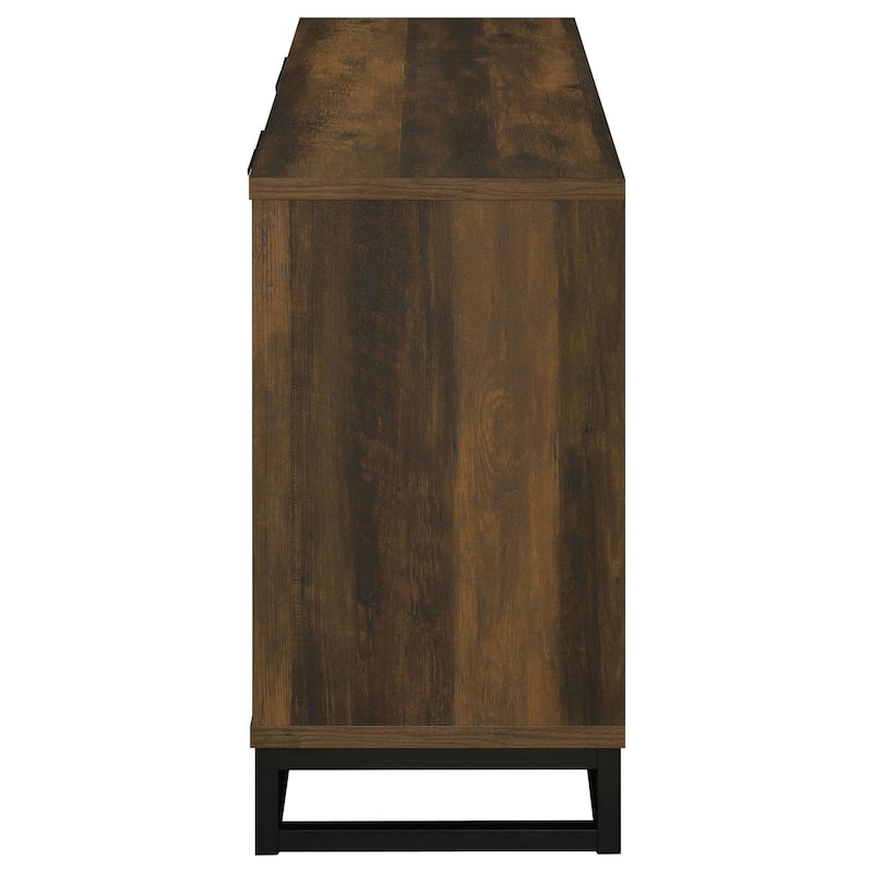 Ryatt 4-Door Engineered Wood Accent Cabinet Dark Pine