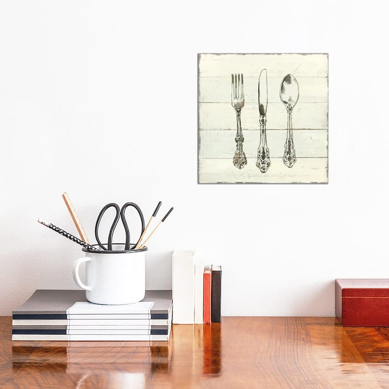 iCanvas "Kitchen Utensils" by Carol Robinson Canvas Print - 12x12x0.75