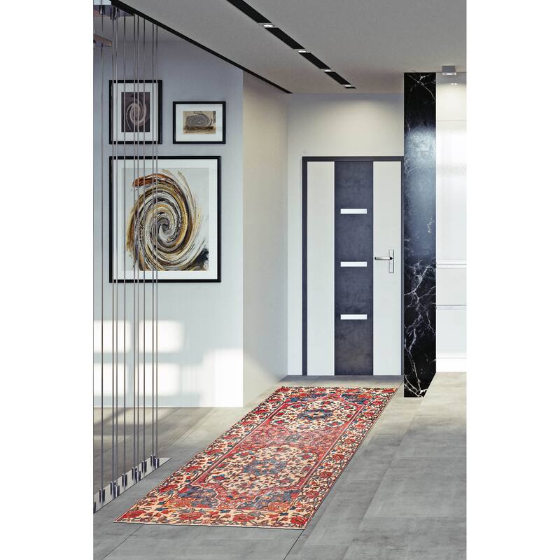 ECARPETGALLERY Hand-knotted Konya Anatolian Red Wool Rug - 5'1 x 10'0