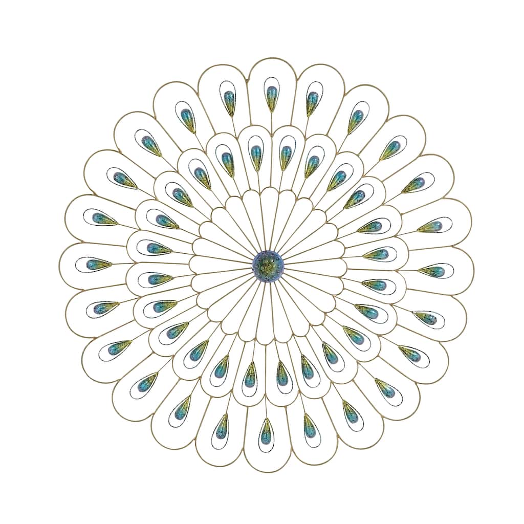 Attractive and Capturing Peacock Metal Wall Decor