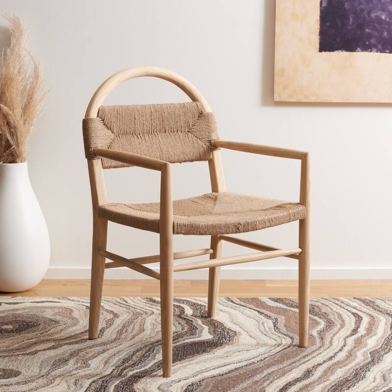 SAFAVIEH Orra Dining Chair - 23" W x 19" D x 36" H - 23Wx19Dx36H - Natural/Natural