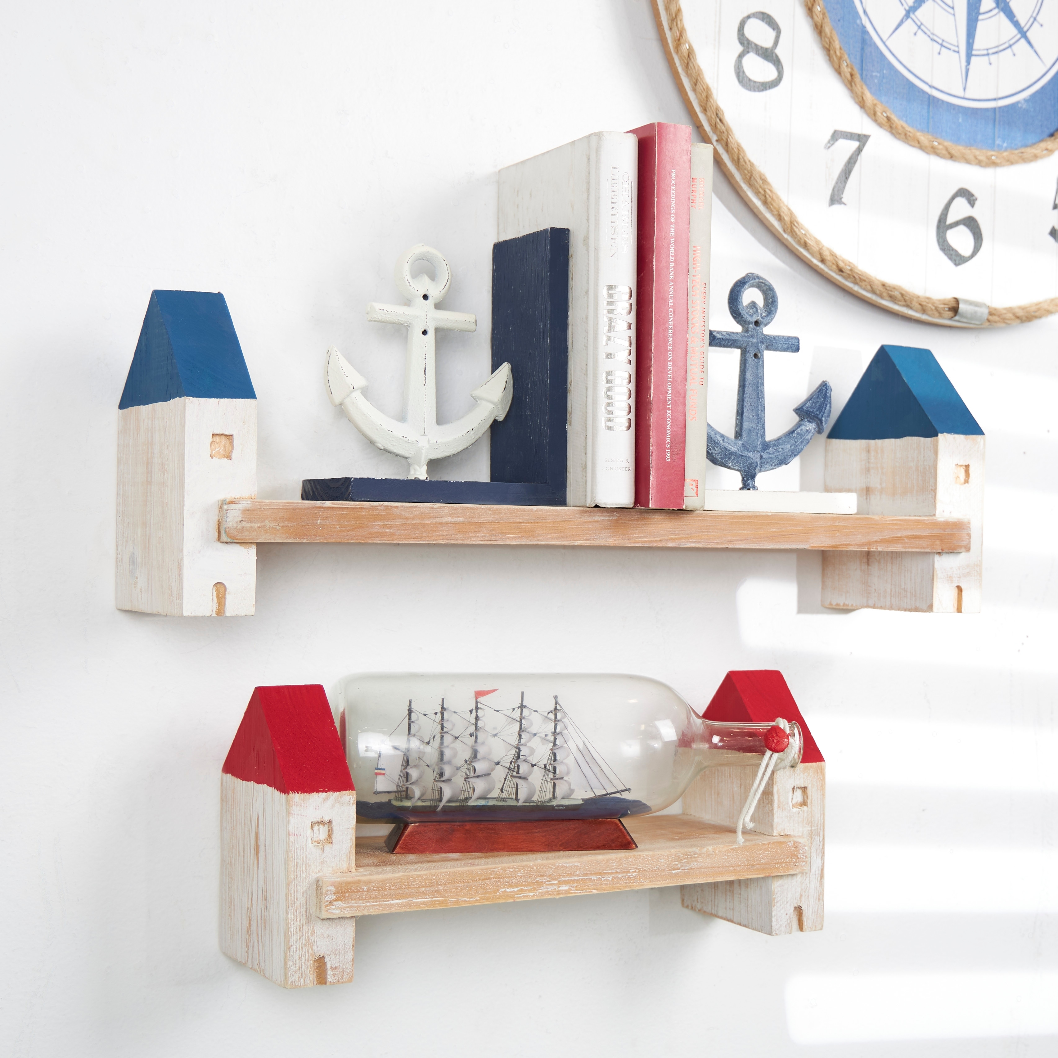 Whitewashed shelves outlet