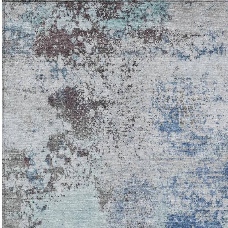 HomeRoots Abstract Transitional Rectangle Outdoor Rug